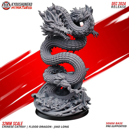 Ancient Chinese Cathay Flood Dragon Jiao Long Various Scales Historical Wargaming