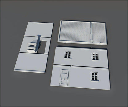 Wargaming Terrain Eastern European Village House Various Scales Historical Wargaming (US tariffs are pre-paid by us)