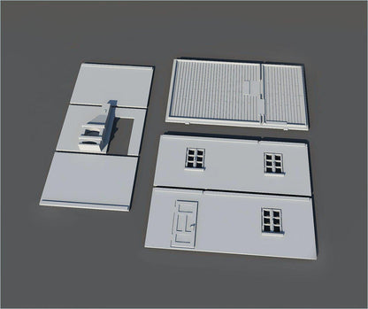 Wargaming Terrain Eastern European Village House Various Scales Historical Wargaming (US tariffs are pre-paid by us)