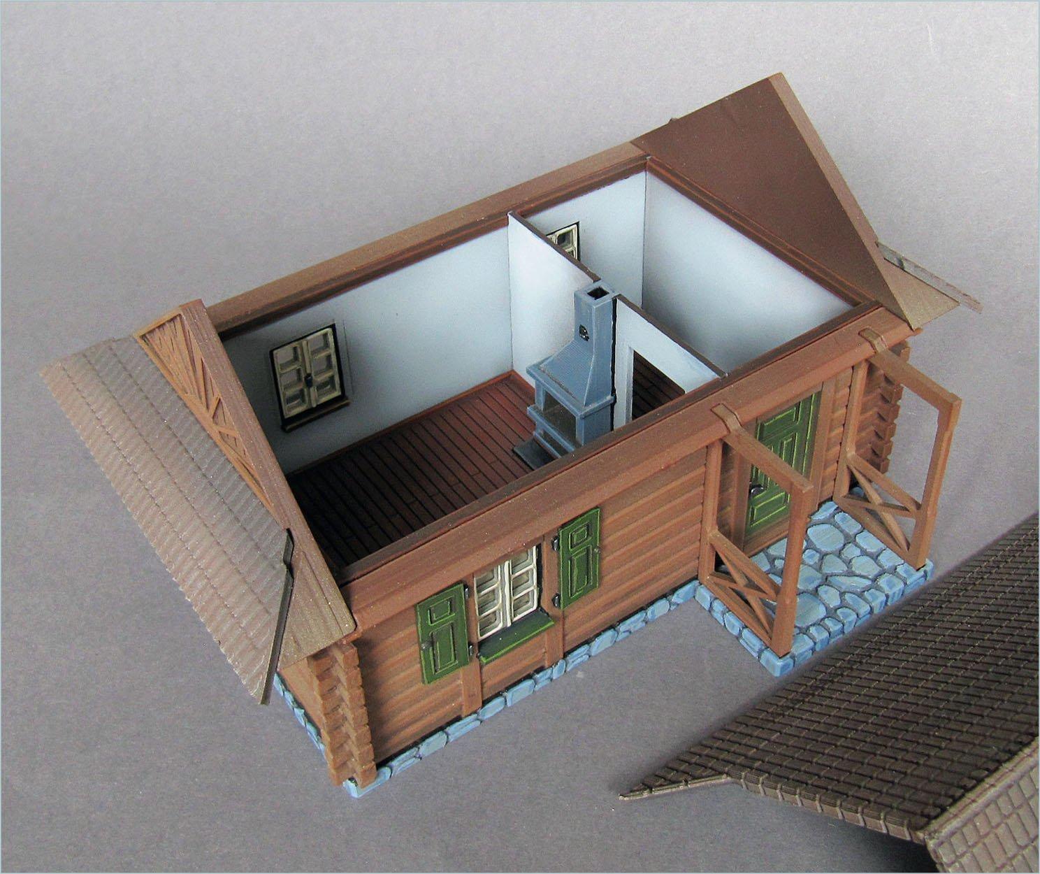 Wargaming Terrain Eastern European Village House Various Scales Historical Wargaming (US tariffs are pre-paid by us)