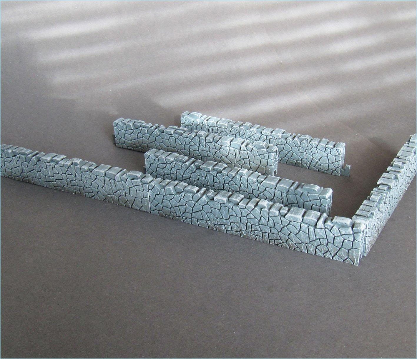 Wargaming Terrain Modular Stone Set (10 pieces) Various Scales Historical Wargaming (US tariffs are pre-paid by us)