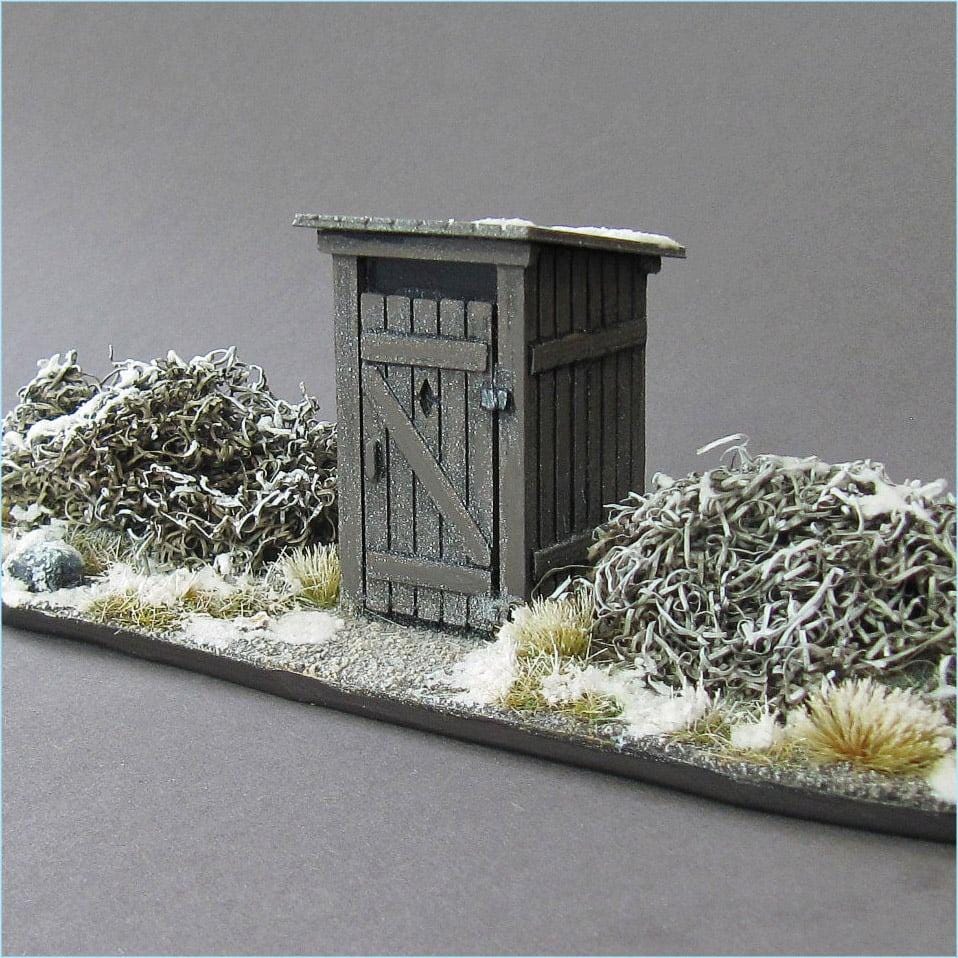 Wargaming Terrain Village Toilet 'Slawojka' Various Scales Historical Wargaming (US tariffs are pre-paid by us)