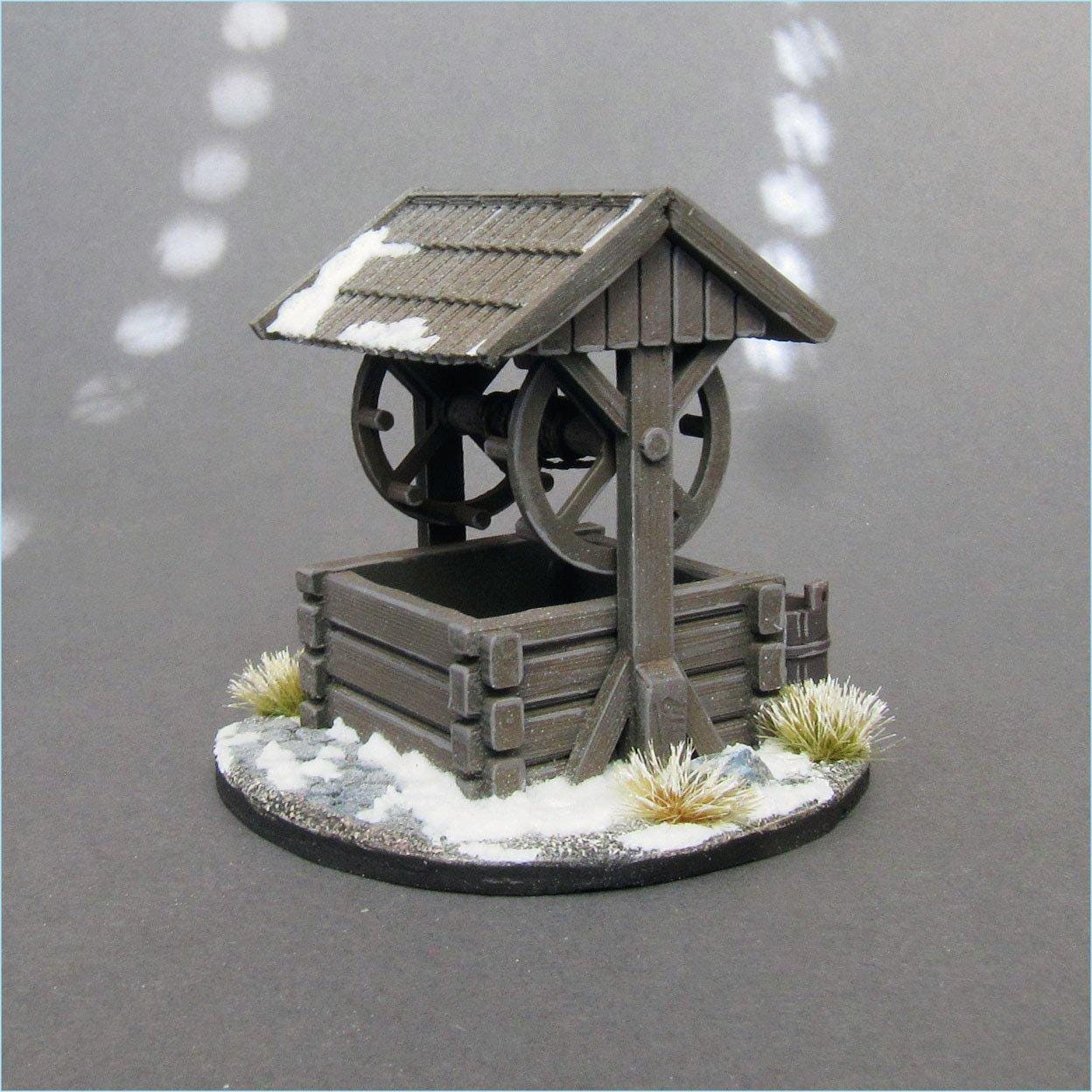 Wargaming Terrain Village Water Well Various Scales Historical Wargaming (US tariffs are pre-paid by us)