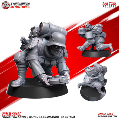 Weird World War II Finnish Kahru 41 Anti Mech Commando Squad (6 models) Various Scales Historical Wargaming (US tariffs are pre-paid by us)