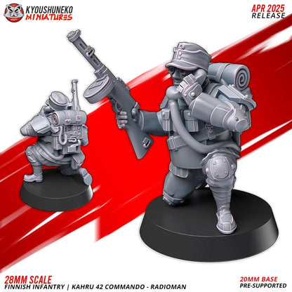 Weird World War II Finnish Kahru 41 Anti Mech Commando Squad (6 models) Various Scales Historical Wargaming (US tariffs are pre-paid by us)