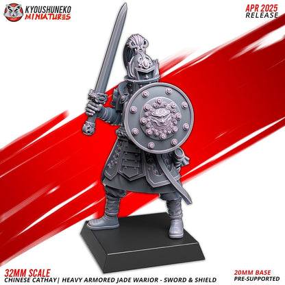 Ancient Chinese Cathay Jade Warriors Heavy Armoured Unit (10 models) Various Scales Historical Wargaming (US tariffs are pre-paid by us)