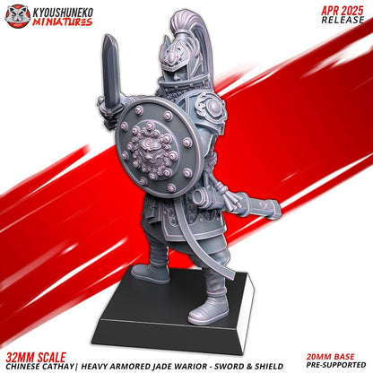 Ancient Chinese Cathay Jade Warriors Heavy Armoured Unit (10 models) Various Scales Historical Wargaming (US tariffs are pre-paid by us)