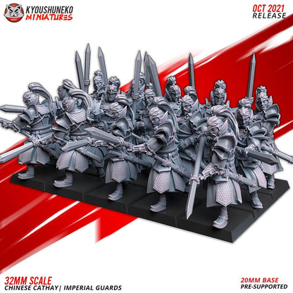 Ancient Chinese Cathay Imperial Guards Unit (10 models) Various Scales Historical Wargaming (US tariffs are pre-paid by us)