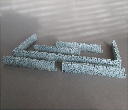 Wargaming Terrain Modular Stone Set (10 pieces) Various Scales Historical Wargaming (US tariffs are pre-paid by us)