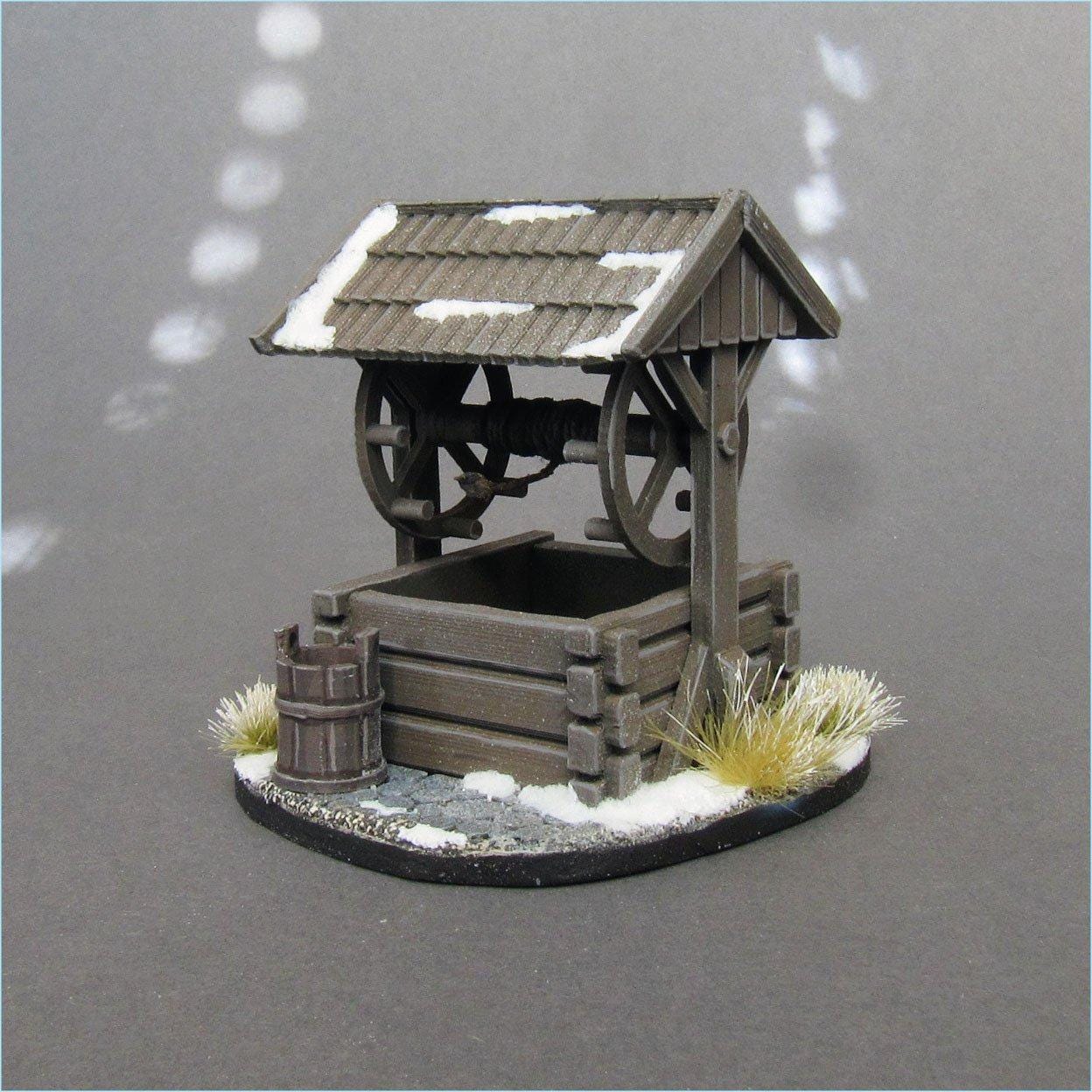 Wargaming Terrain Village Water Well Various Scales Historical Wargaming (US tariffs are pre-paid by us)