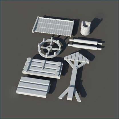 Wargaming Terrain Village Water Well Various Scales Historical Wargaming (US tariffs are pre-paid by us)