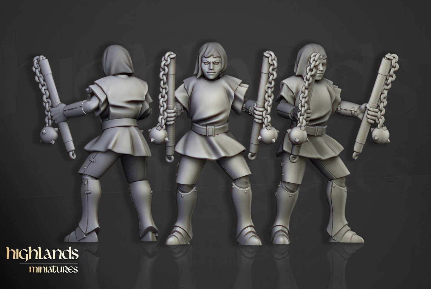 Young Sisters of Saint Helena 10 multipart models Highland Miniatures Various Scales (US tariffs are pre-paid by us)