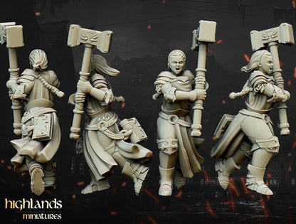 Warriors of the Lady with Command Group 10 multipart models Highland Miniatures Various Scales (US tariffs are pre-paid by us)