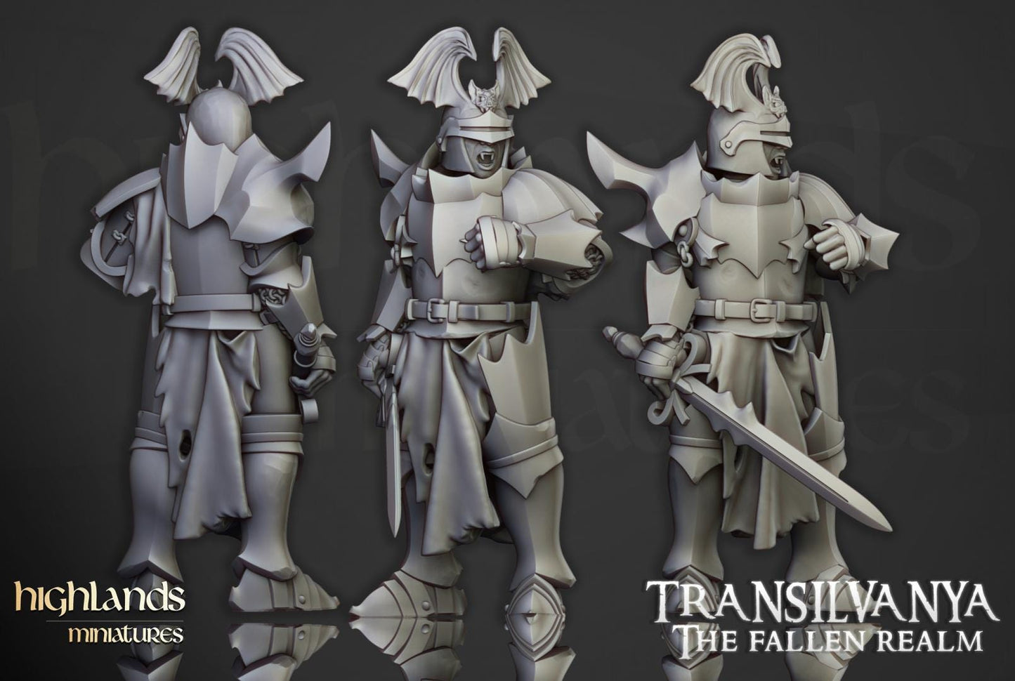 Vampire Neophytes Unit with Command Group 10 models Highland Miniatures Transilvanya Undead Various Scales (US tariffs are pre-paid by us)