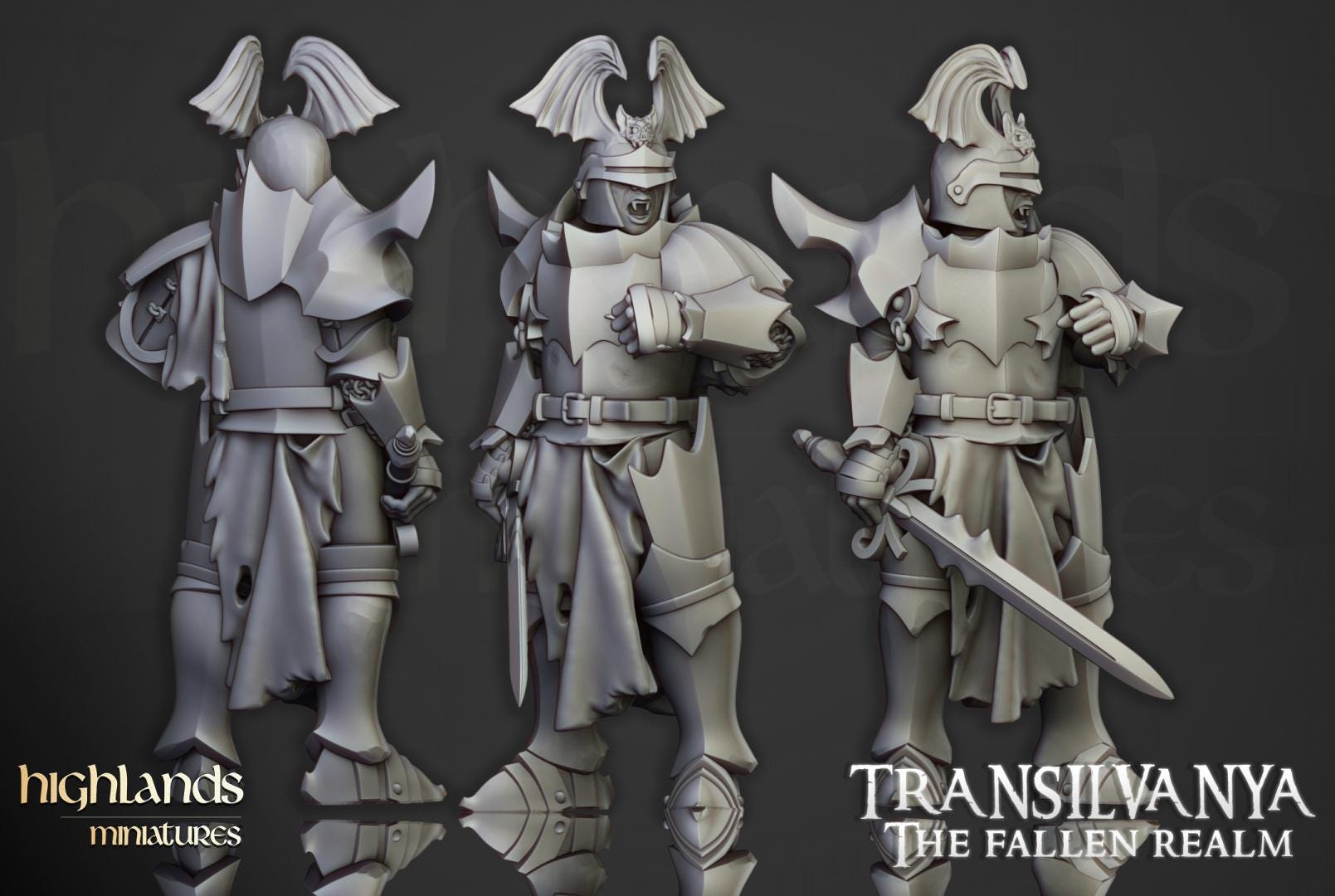 Vampire Neophytes Unit with Command Group 10 models Highland Miniatures Transilvanya Undead Various Scales (US tariffs are pre-paid by us)