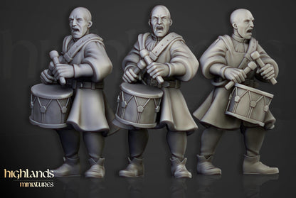 Sunland Militia with Command Group 10 multipart models Highland Miniatures Various Scales (US tariffs are pre-paid by us)