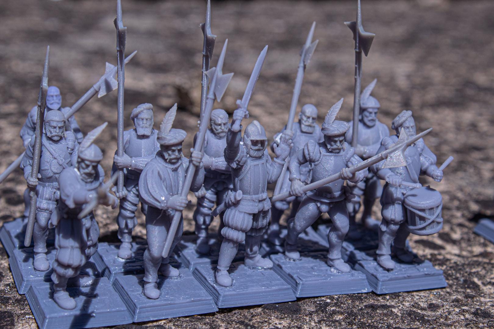 Sunland Imperial State Troops with Command Group 10 multipart models Highland Miniatures Various Scales (US tariffs are pre-paid by us)