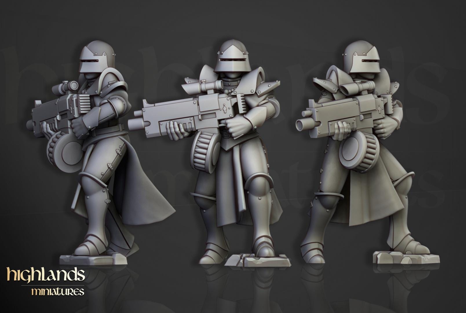 Sisters of Saint Helena Gunners 6 models Highland Miniatures Various Scales (US tariffs are pre-paid by us)