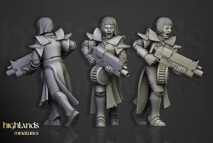 Sisters of Saint Helena Gunners 6 models Highland Miniatures Various Scales (US tariffs are pre-paid by us)