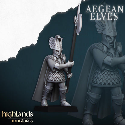 Mycenaean Guard Aegean Elves with Command Group 10 models Highland Miniatures Various Scales (US tariffs are pre-paid by us)