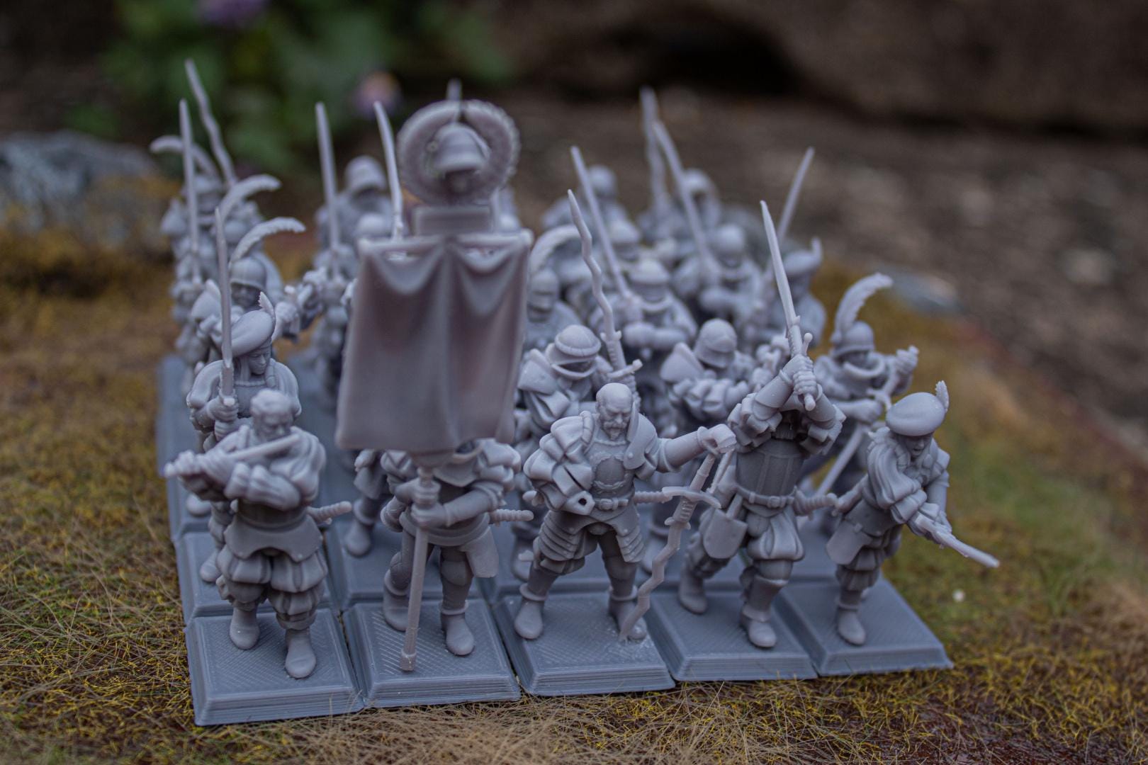 Landsknechts of Soltau with Command Group 10 models Highland Miniatures Various Scales (US tariffs are pre-paid by us)