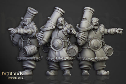 Khazarian Ogre Gunners 6 models Highland Miniatures Various Scales (US tariffs are pre-paid by us)