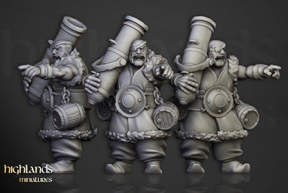 Khazarian Ogre Gunners 6 models Highland Miniatures Various Scales (US tariffs are pre-paid by us)