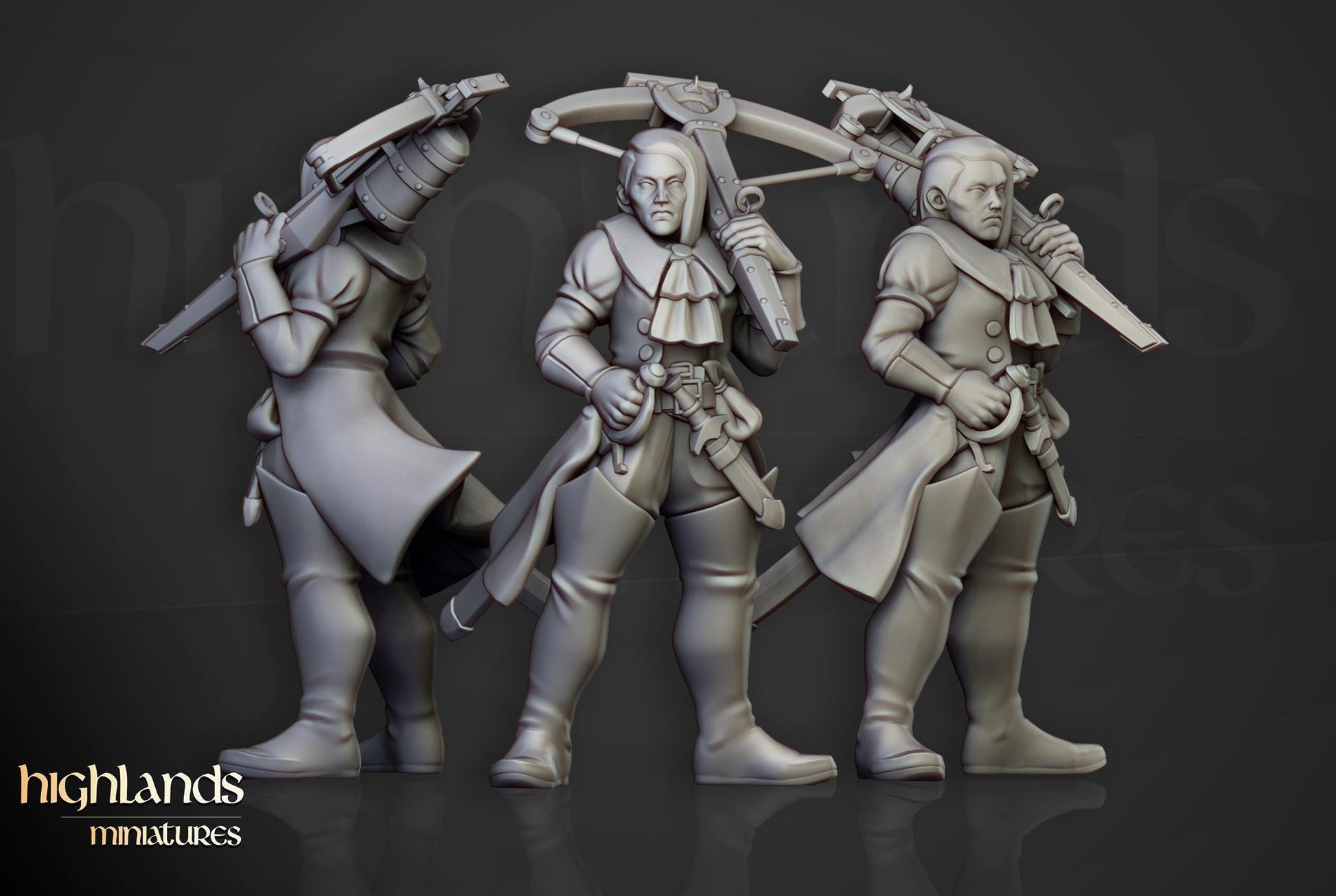 Inquisitorial Band Which Hunters 9 models Highland Miniatures Various Scales (US tariffs are pre-paid by us)
