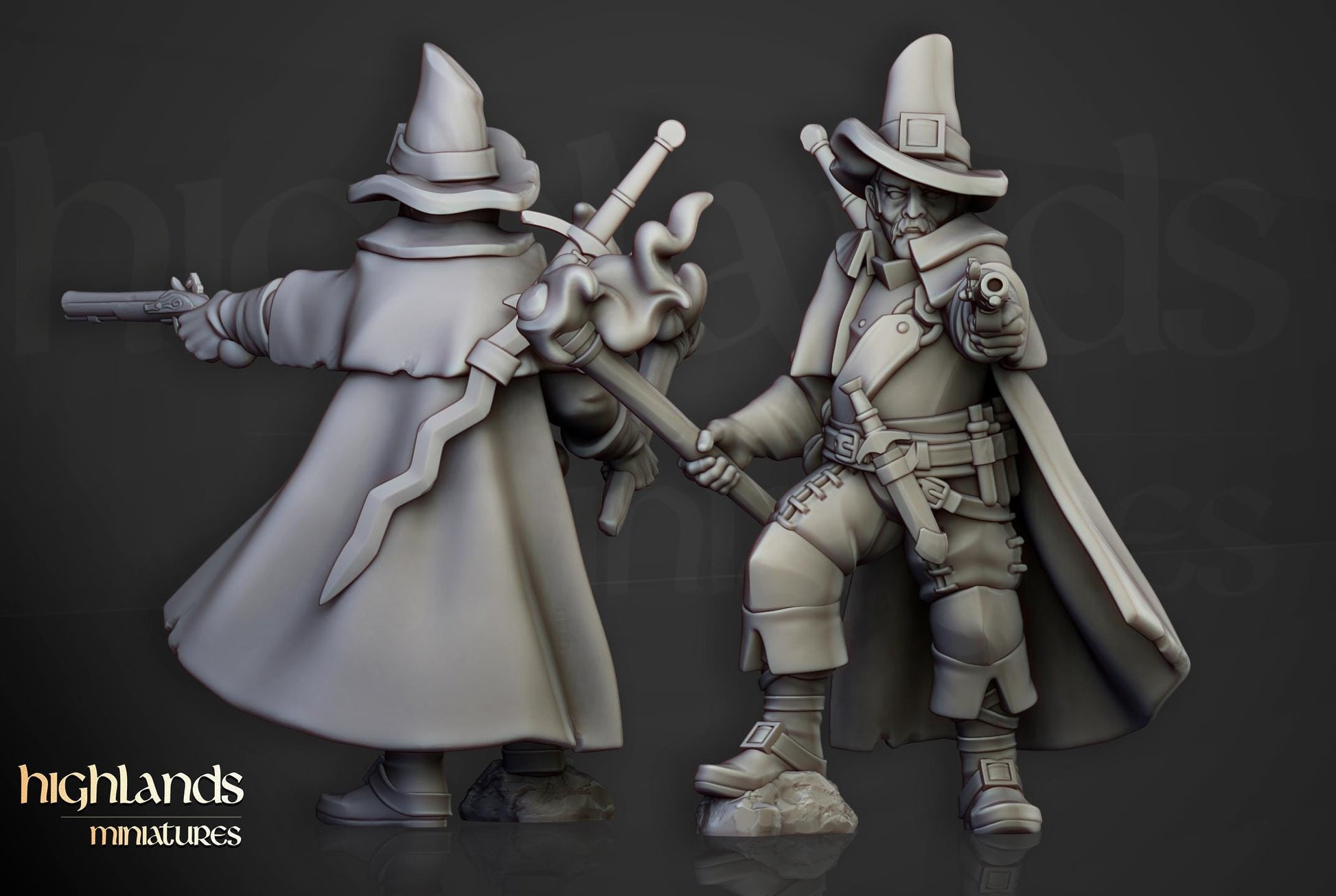 Inquisitorial Band Which Hunters 9 models Highland Miniatures Various Scales (US tariffs are pre-paid by us)