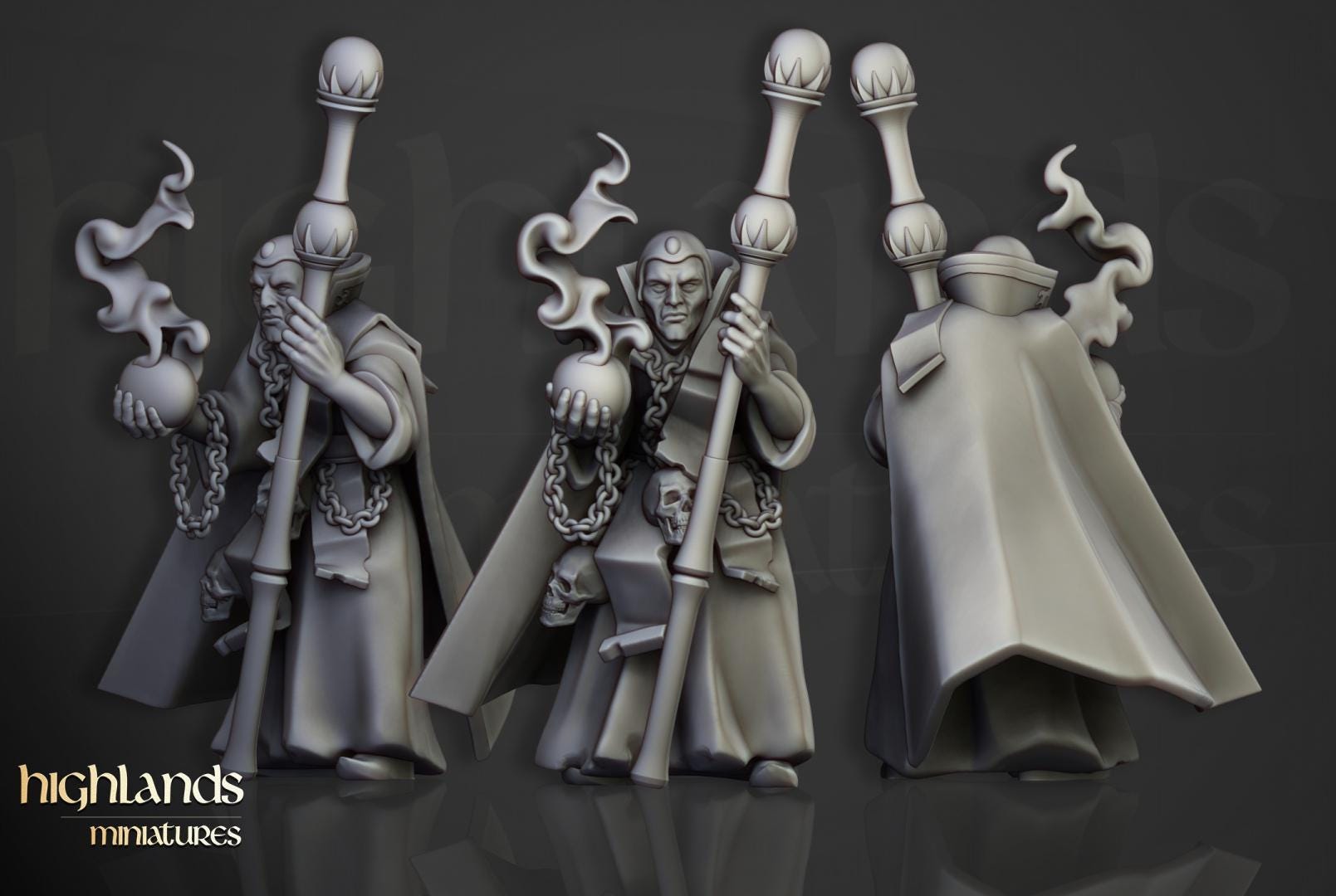 Houses of Magic Wizards Set 8 models Highland Miniatures Various Scales (US tariffs are pre-paid by us)