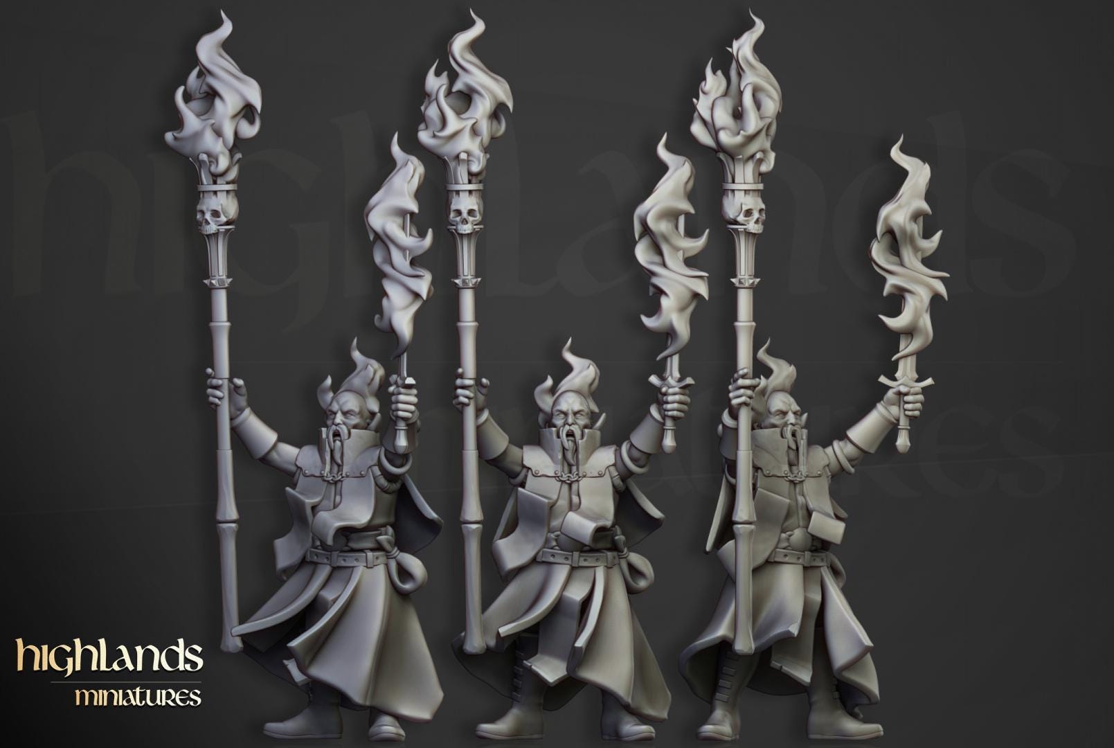 Houses of Magic Wizards Set 8 models Highland Miniatures Various Scales (US tariffs are pre-paid by us)