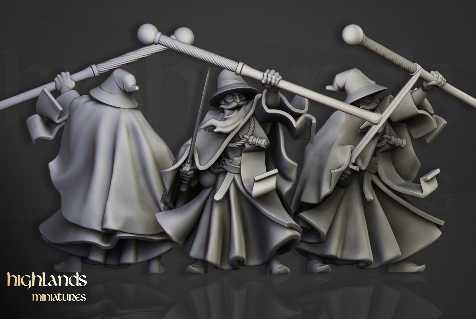 Houses of Magic Wizards Set 8 models Highland Miniatures Various Scales (US tariffs are pre-paid by us)