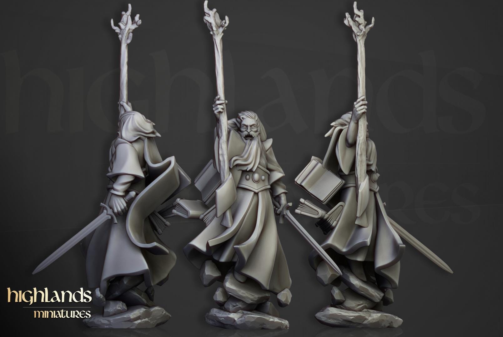 Houses of Magic Wizards Set 8 models Highland Miniatures Various Scales (US tariffs are pre-paid by us)