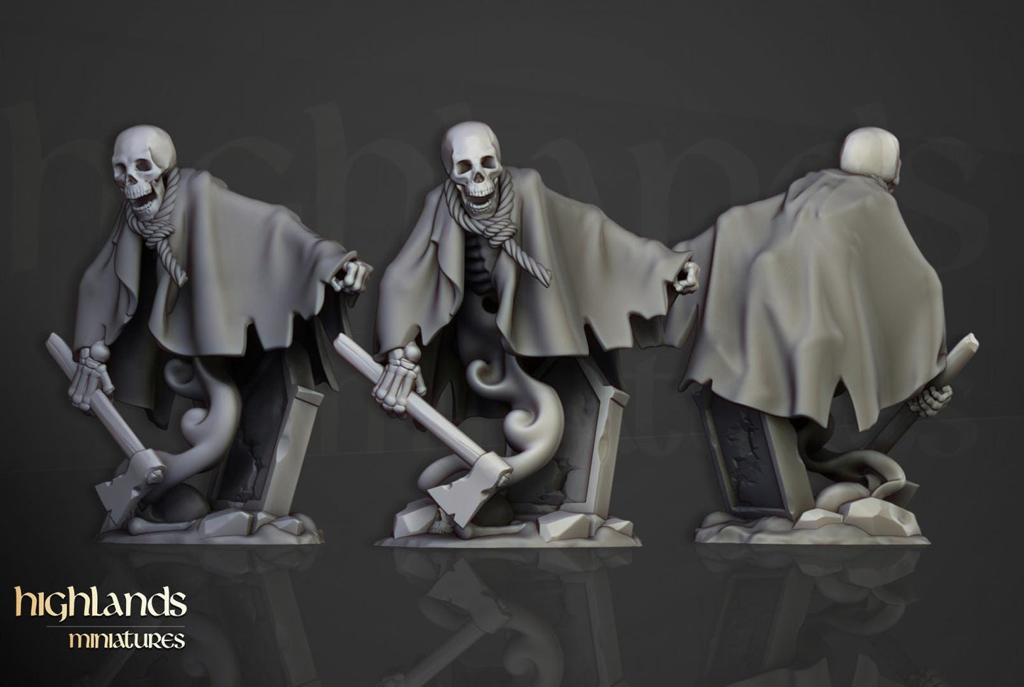 Crypt Ghosts 10 models Highland Miniatures Various Scales (US tariffs are pre-paid by us)