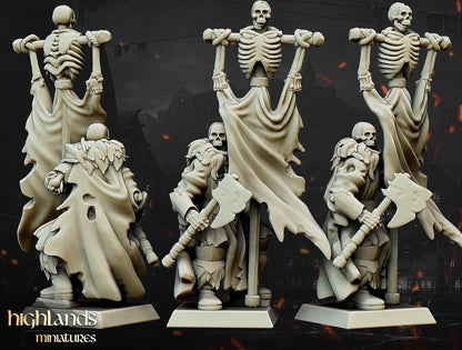 Blackwatch with Command Group 10 multipart models Highland Miniatures Transilvanya Undead Various Scales (US tariffs are pre-paid by us)