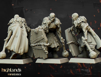 Blackwatch with Command Group 10 multipart models Highland Miniatures Transilvanya Undead Various Scales (US tariffs are pre-paid by us)
