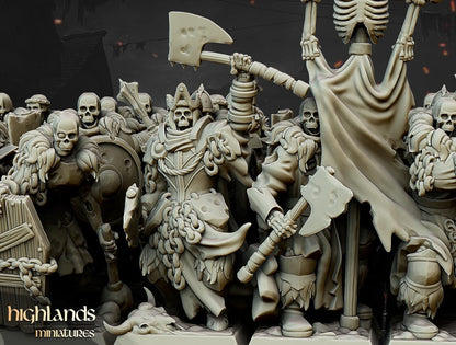 Blackwatch with Command Group 10 multipart models Highland Miniatures Transilvanya Undead Various Scales (US tariffs are pre-paid by us)