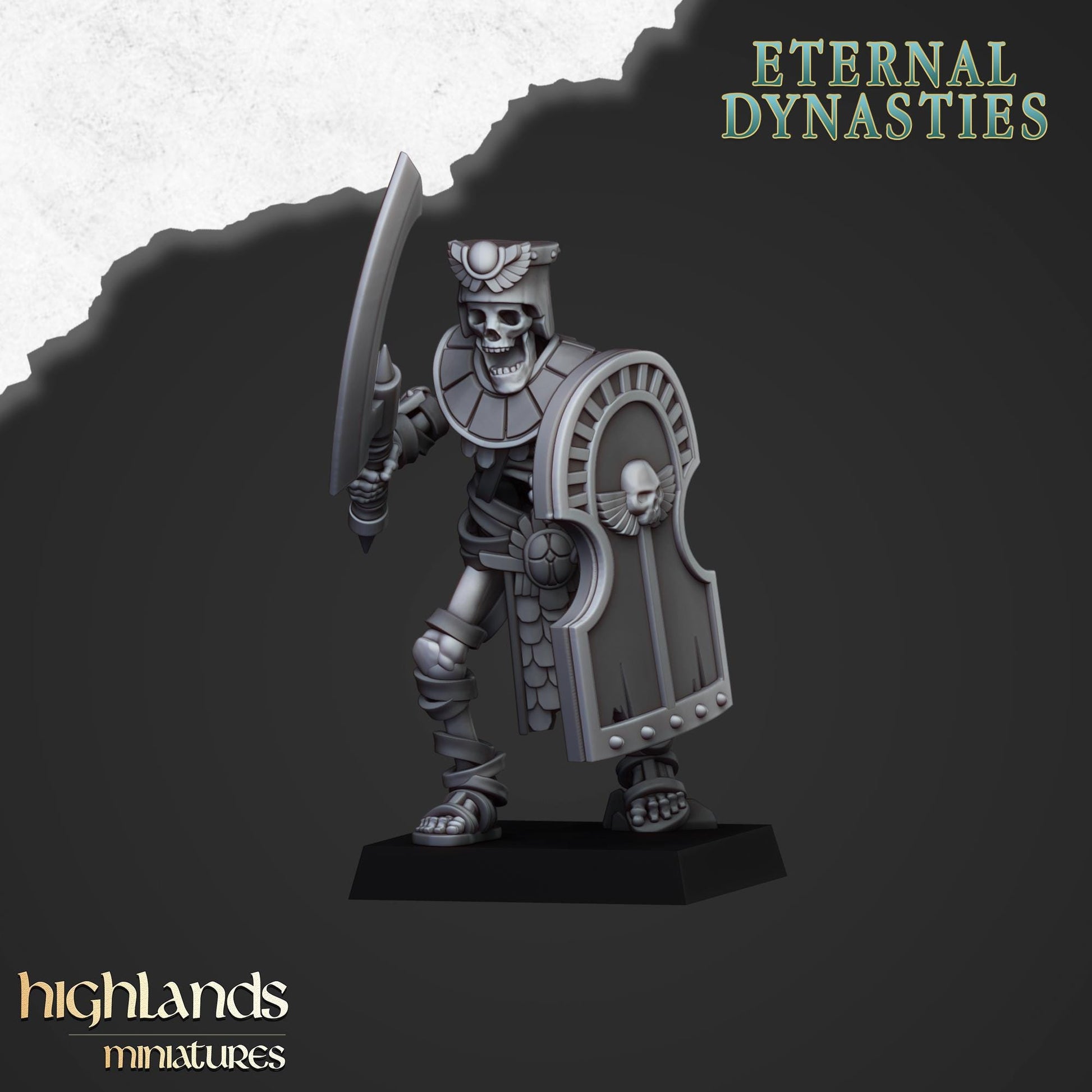 Ancient Guard with Command Group 10 models Highland Miniatures Various Scales (US tariffs are pre-paid by us)
