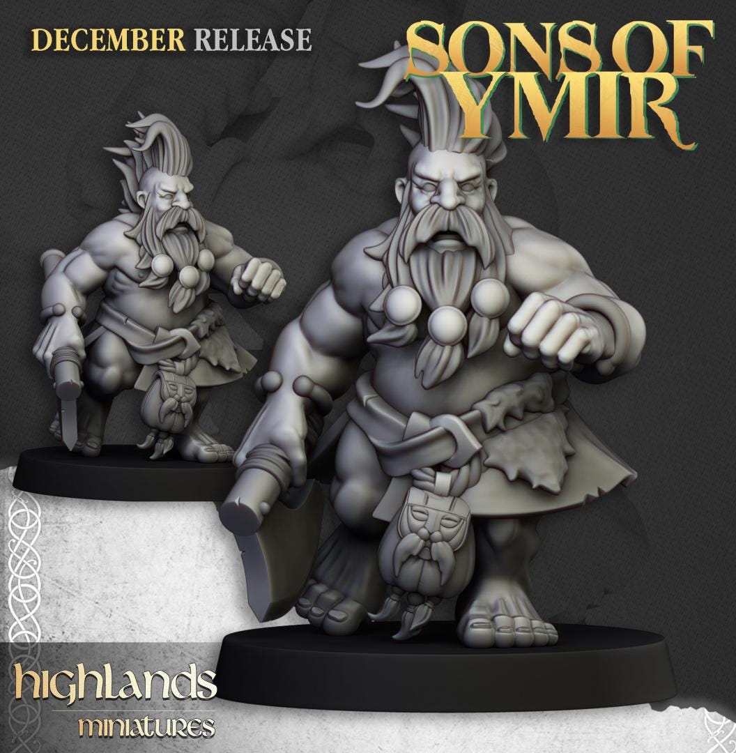 Dwarf Death Seekers Unit with Command Group 10 models Highland Miniatures Various Scales (US tariffs are pre-paid by us)