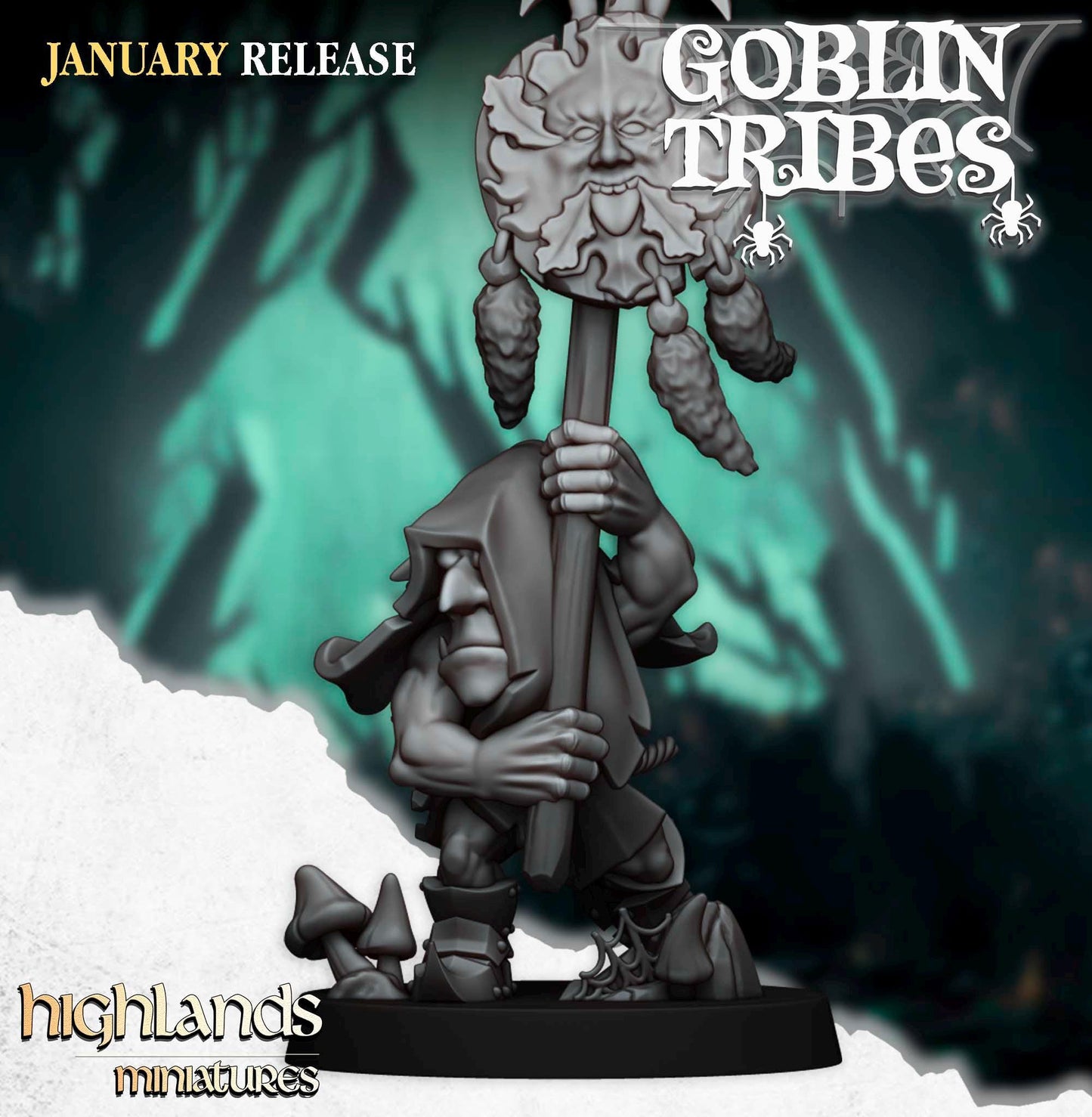 Swamp Goblin with Pikes and Command Group 10 models Highland Miniatures Various Scales (US tariffs are pre-paid by us)