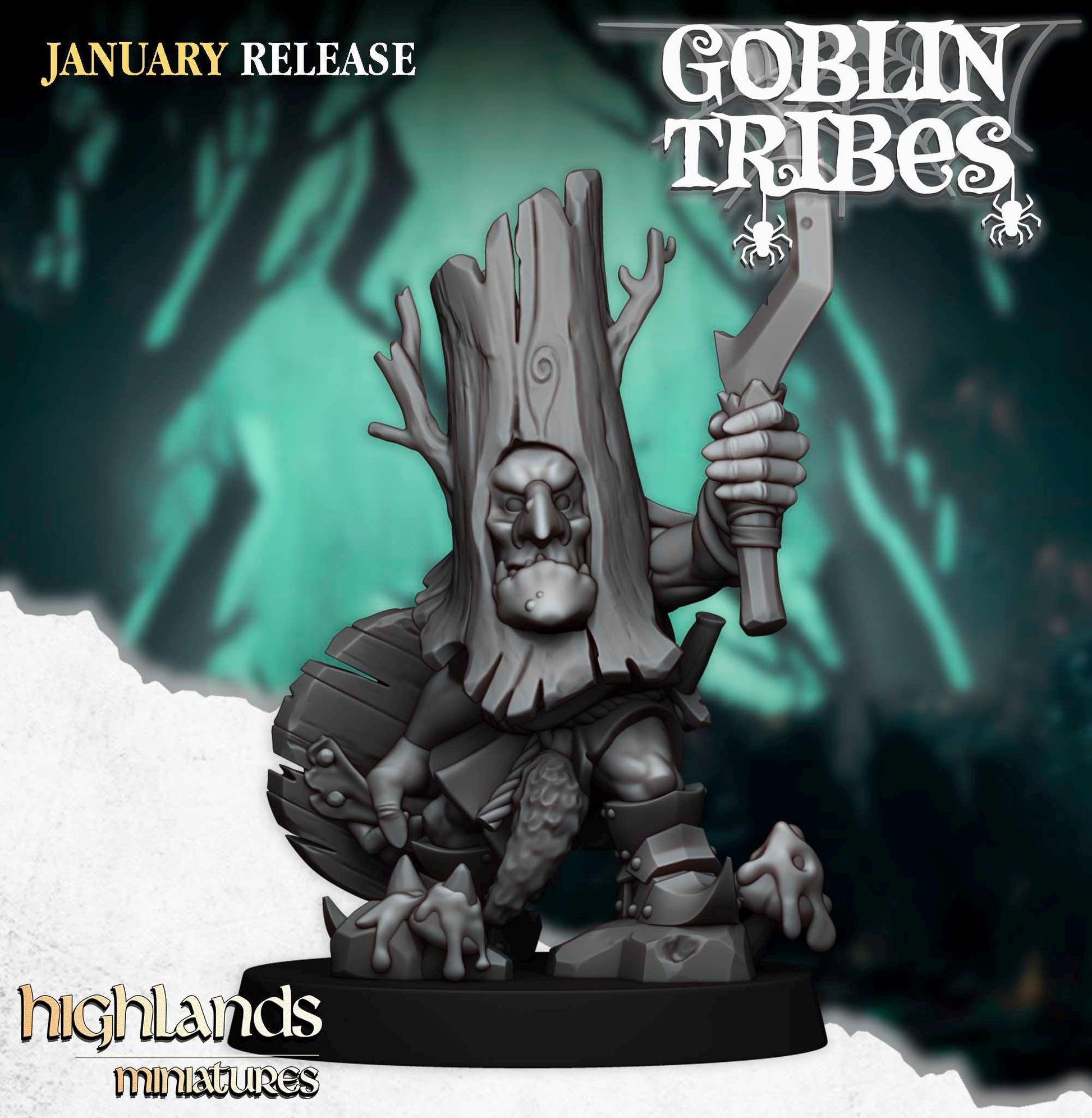 Swamp Goblin with Pikes and Command Group 10 models Highland Miniatures Various Scales (US tariffs are pre-paid by us)