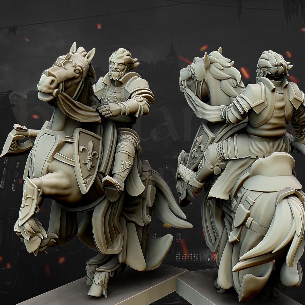 Heavy Cavalry with Command Group 10 models Highland Miniatures Cavalry various scales (US tariffs are pre-paid by us)