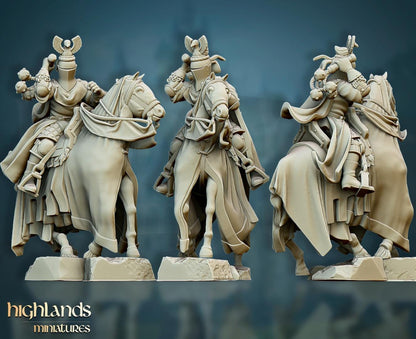 Grail Knights with Command Group 10 models Highland Miniatures Cavalry various scales (US tariffs are pre-paid by us)