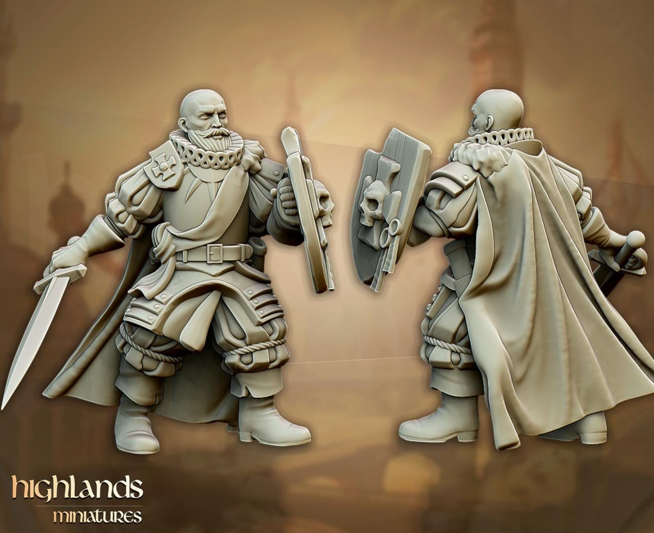 Sunland Captain Highland Miniatures Hero Various Scales (US tariffs are pre-paid by us)