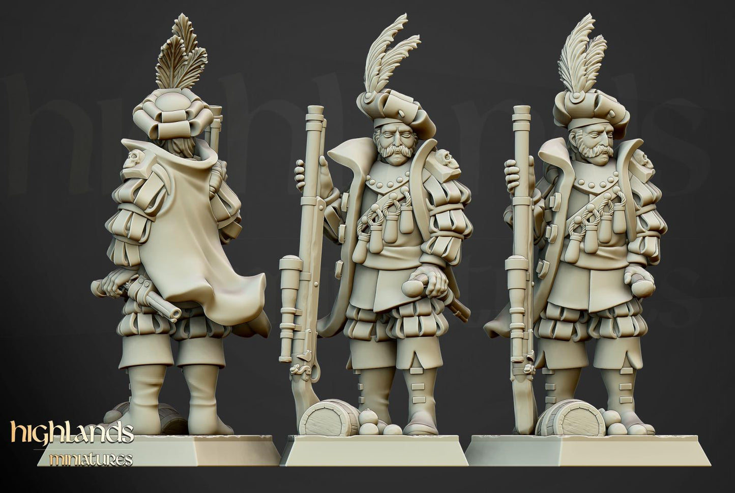 Otto Sharpshooter 2 models Highland Miniatures Hero Various Scales (US tariffs are pre-paid by us)