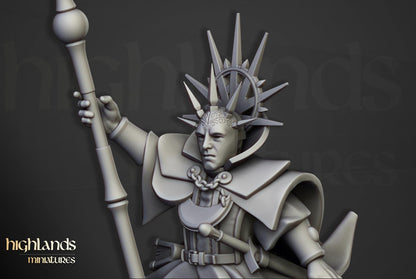 Sunland High Mage on Pegasus with Scenic Base Highland Miniatures Hero Various Scales (US tariffs are pre-paid by us)