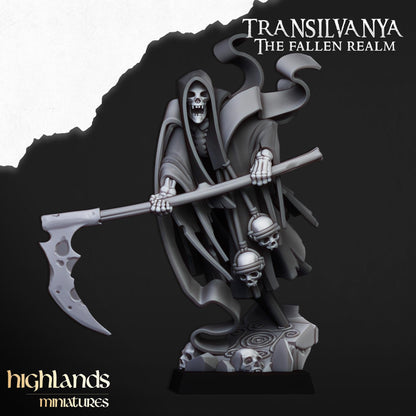 Grim Reaper Undead Champion Highland Miniatures Transilvanya Undead Hero Various Scales (US tariffs are pre-paid by us)