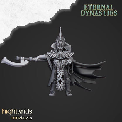 Eternal Pharaoh on Chariot Highland Miniatures Hero Various Scales (US tariffs are pre-paid by us)