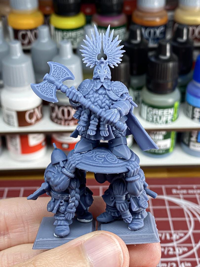 Dwarf King Ulric of Thrym Heim Highland Miniatures Hero Various Scales (US tariffs are pre-paid by us)