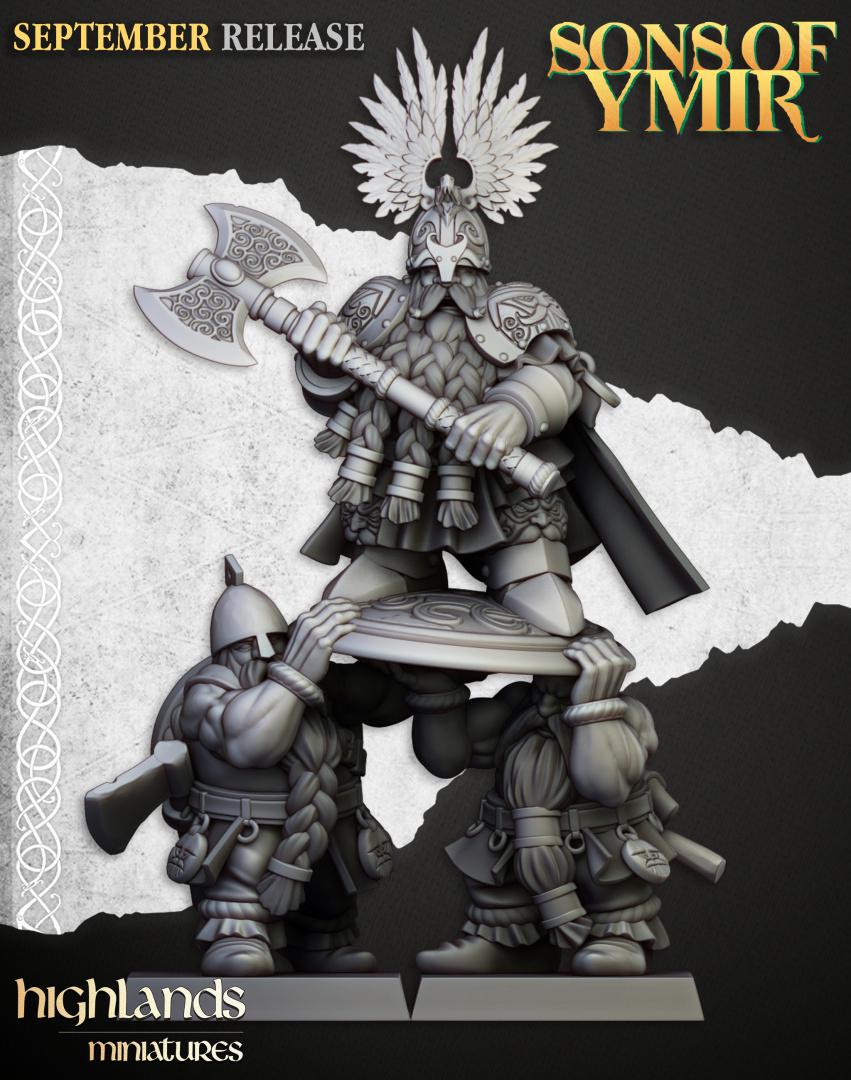 Dwarf King Ulric of Thrym Heim Highland Miniatures Hero Various Scales (US tariffs are pre-paid by us)